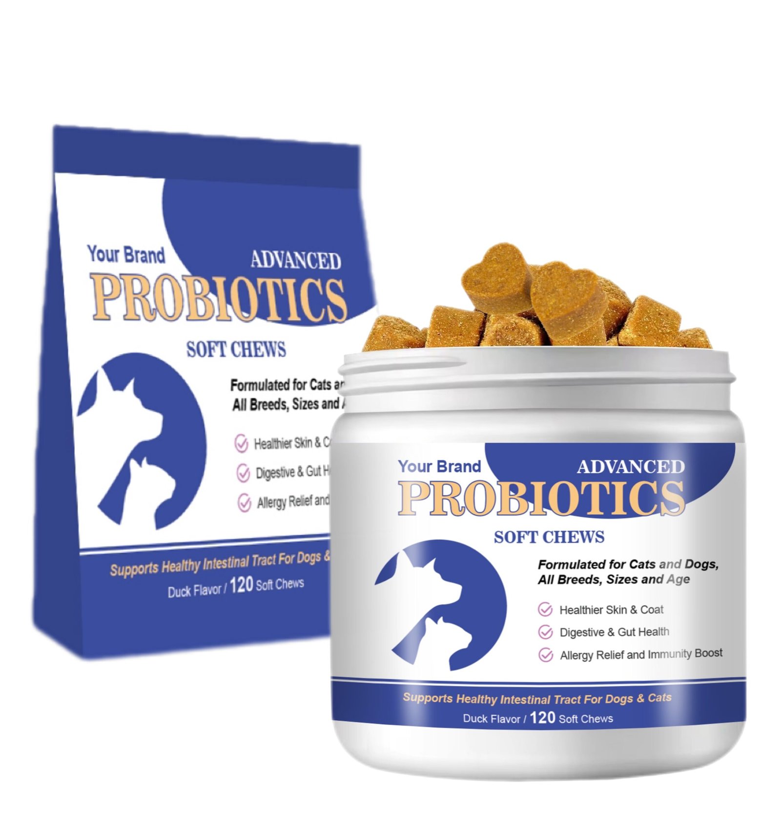 Pet Probiotics Soft Chews Supplement