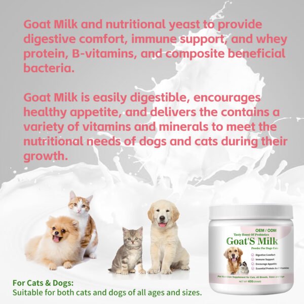 Goat Milk for Dogs and Cats