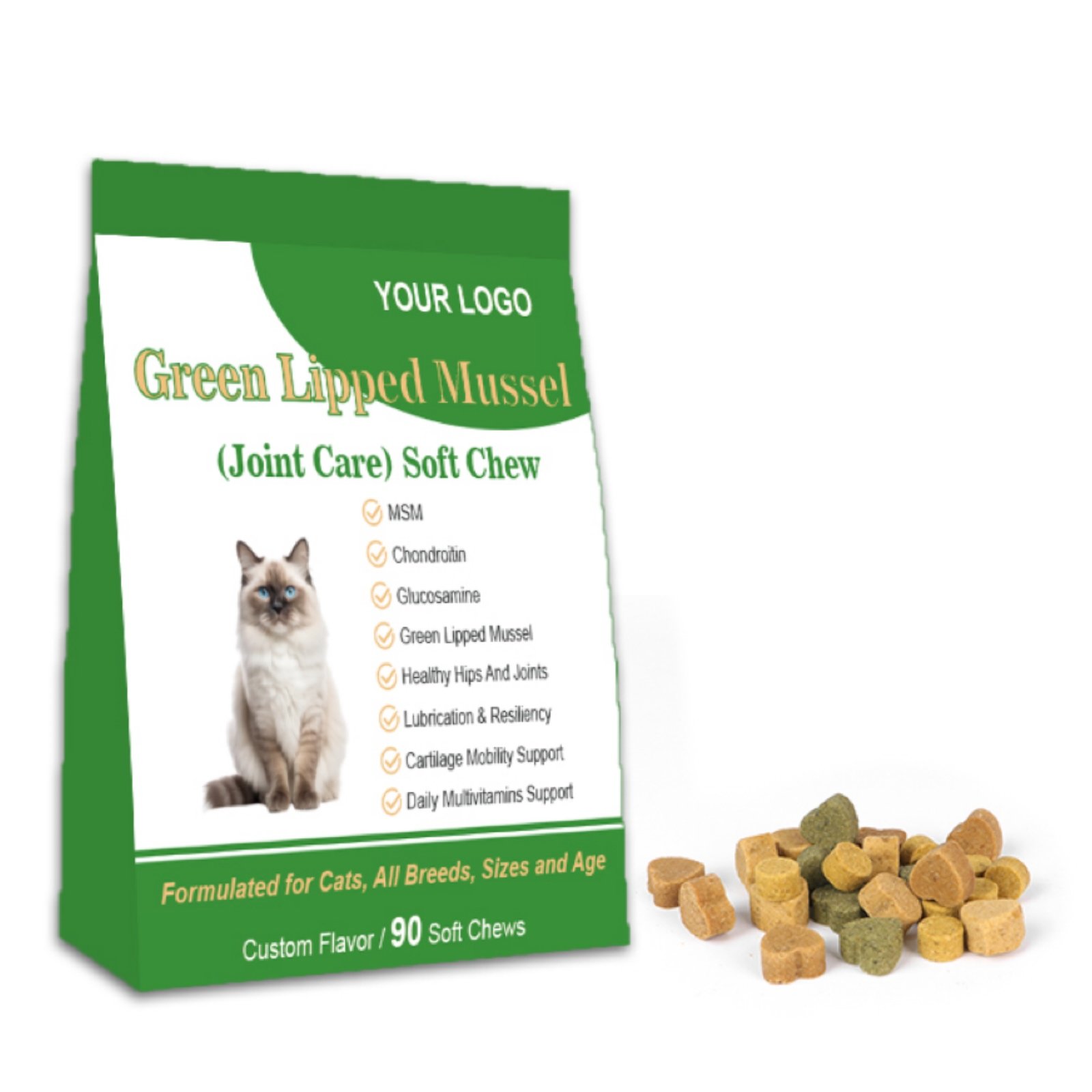 Cat Green Lipped Mussel Chews