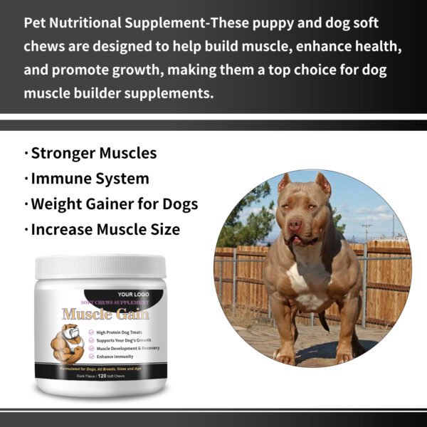 Muscle Gain Soft Chews for Dogs