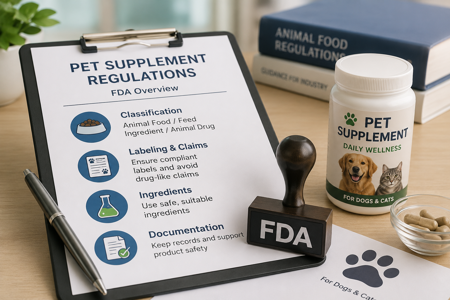 Pet supplement regulations