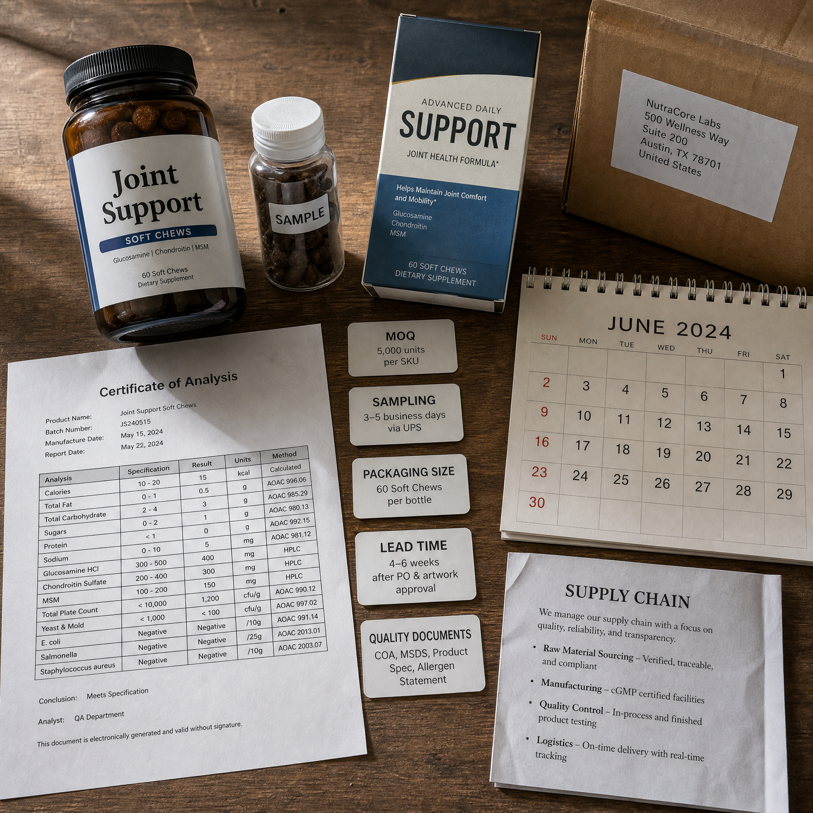 Private label joint support product supply chain planning private label joint support product supply chain MOQ sampling packaging logistics